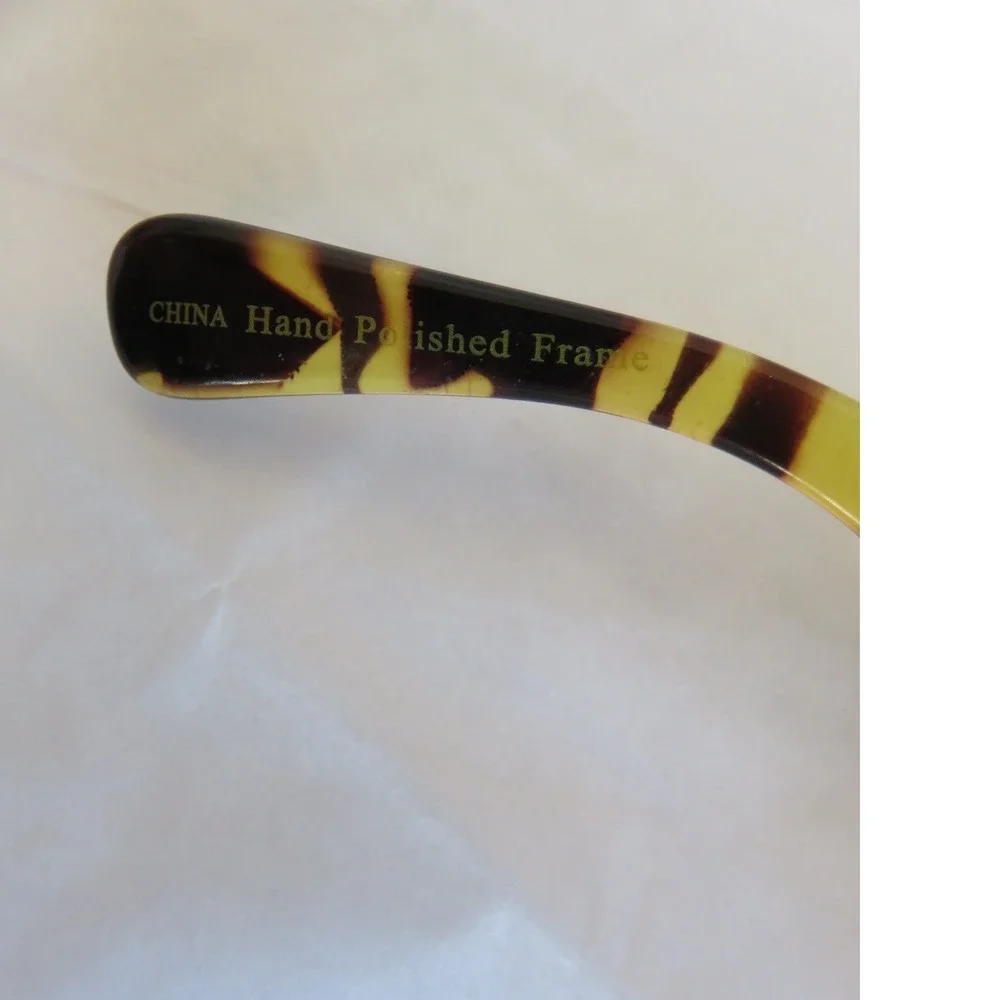Hand Painted Bifocal Sunglasses +2.50 Oversized Square Tortoise R537BF/T Multi